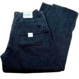 Jordin Vtg Y2K Carpenter Jeans Baggy Black 38 40 Skater Hip Hop Goth Street JNCO
